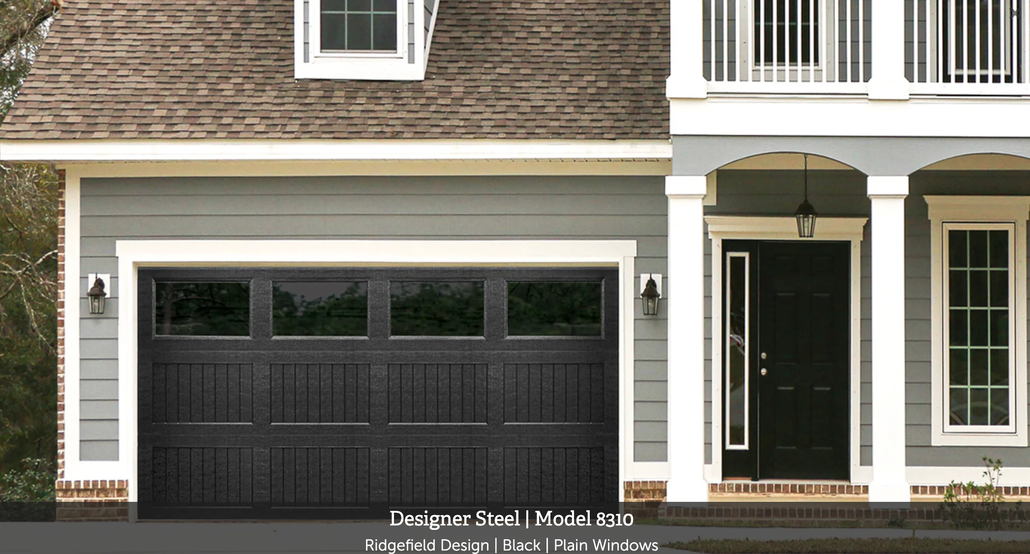 designer steel model 8310 ridgefield design black plain windows