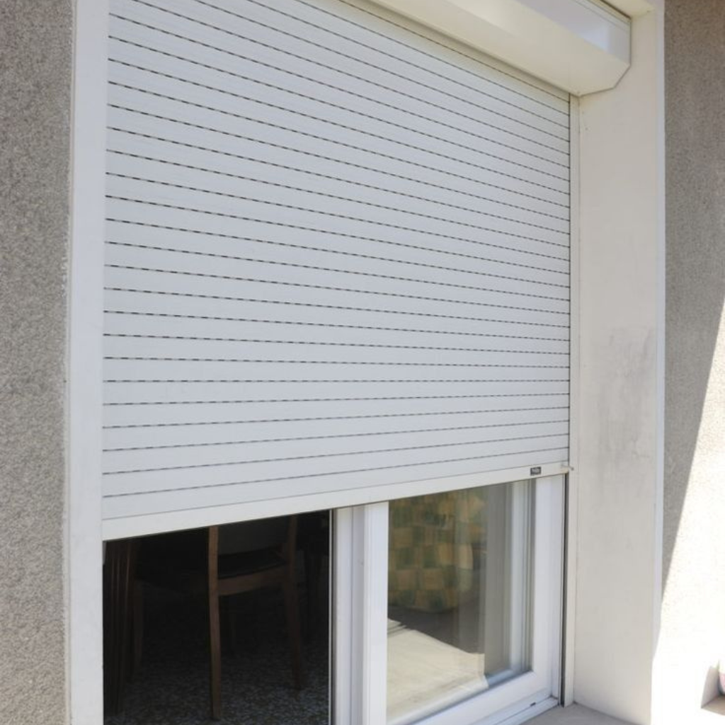 White Rolling Gate for commercial